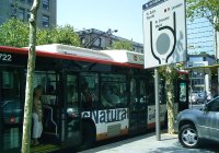 Man GNC de la línea 22 en el Pº de Gracia, agosto 2003