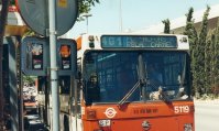 Ultimo día de circulación de la línea 401, lo realizó el coche 5059. Terminal de Alfons X, 8-jul-1996. Foto de Zitaro