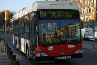 Prototipo nº 1084, de autobús de hidrógeno en la línea 64. Pº Juan de Borbón, marzo 2006. Foto Josep Pretel
