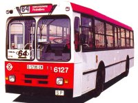 Autobús de la línea 64, año 1990