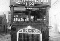 Autobús de la línea D. Principio años 20