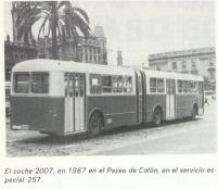 Autobús de este servicio especial en el Pº de Colón