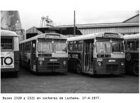 Cochera de Luchana, abril 1977. Foto Xavier Bolao