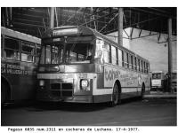 Cocheras de Luchana. Foto Xavier Bolao, abril 1977