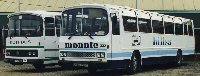 Coches de Mon-Bus en Sant Andreu de la Barca, dic. 1997. Foto Manel Díaz