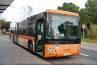 Uno de los últimos buses con colores de Oliveras. Final X79 en Moli Nou, enero 2025