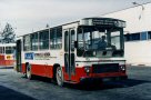 Línea 15  en el final del Hospital de Bellvitge. Foto STB, marzo 1989