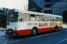 Línea 2, en la Pl. Mª Cristina. Foto STB, marzo 1989