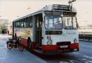 Línea 2, en la Pl. Mª Cristina. Foto STB, marzo 1989