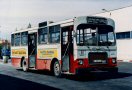 Línea L-22 en el final del Hospital de Bellvitge. Foto STB, marzo 1989