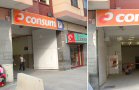 Antiguas cocheras de Flobus en la Av. Masnou 5-7, ahora sede de un supermercado, mayo 2006