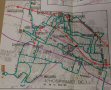 Plano del servicio urbano, 1981. Mapa Corporación Metropolitana de Barcelona