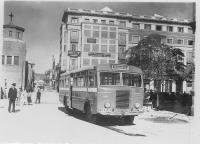 Pl. Ayuntamiento, años 50. Foto Arxiu L´Hospitalet