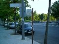Antigua parada de la línea 2 en la Av. Joan XXIII de Barcelona, agosto 2003