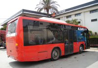 Midibus recien llegado al servicio SantVibus, marzo 2007